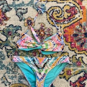 Mara Hoffman rainbow print bikini